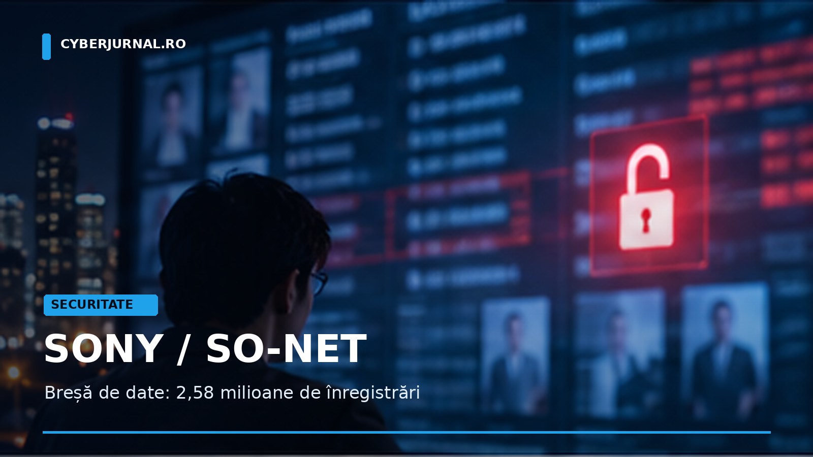 Sony So-net anunță o breșă majoră: peste 2,58 milioane de înregistrări și zeci de mii de parole de e-mail expuse