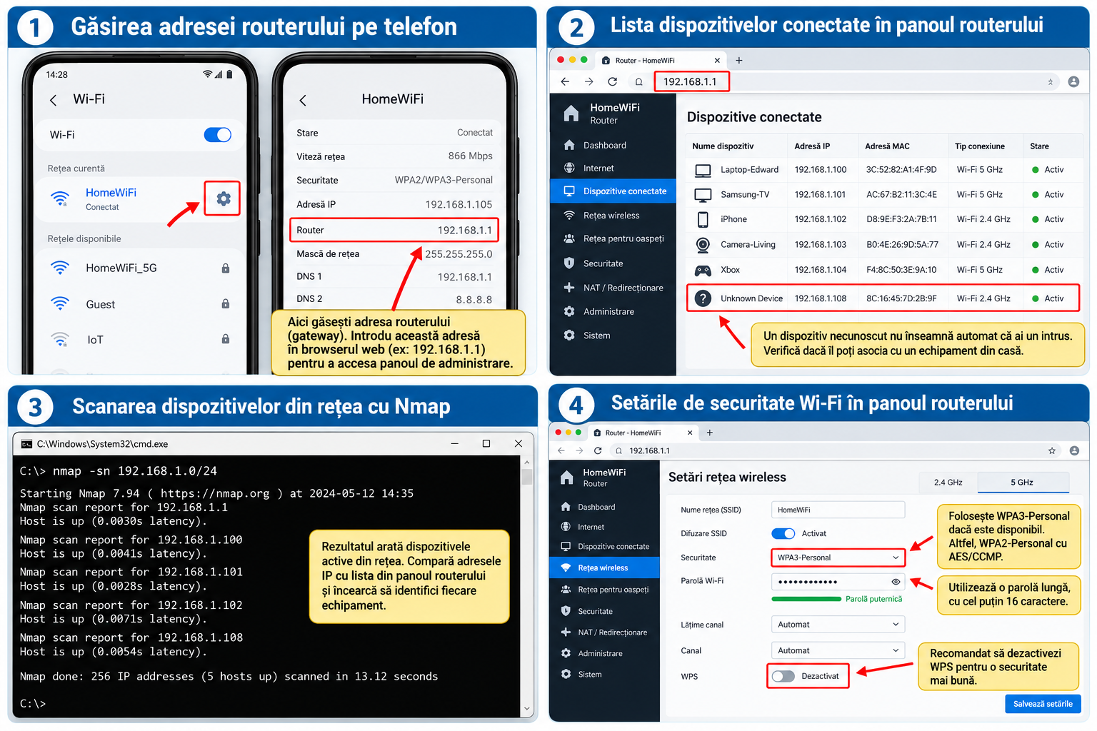 Cum verifici dacă rețeaua Wi-Fi de acasă a fost compromisă? Ghid practic pentru începători