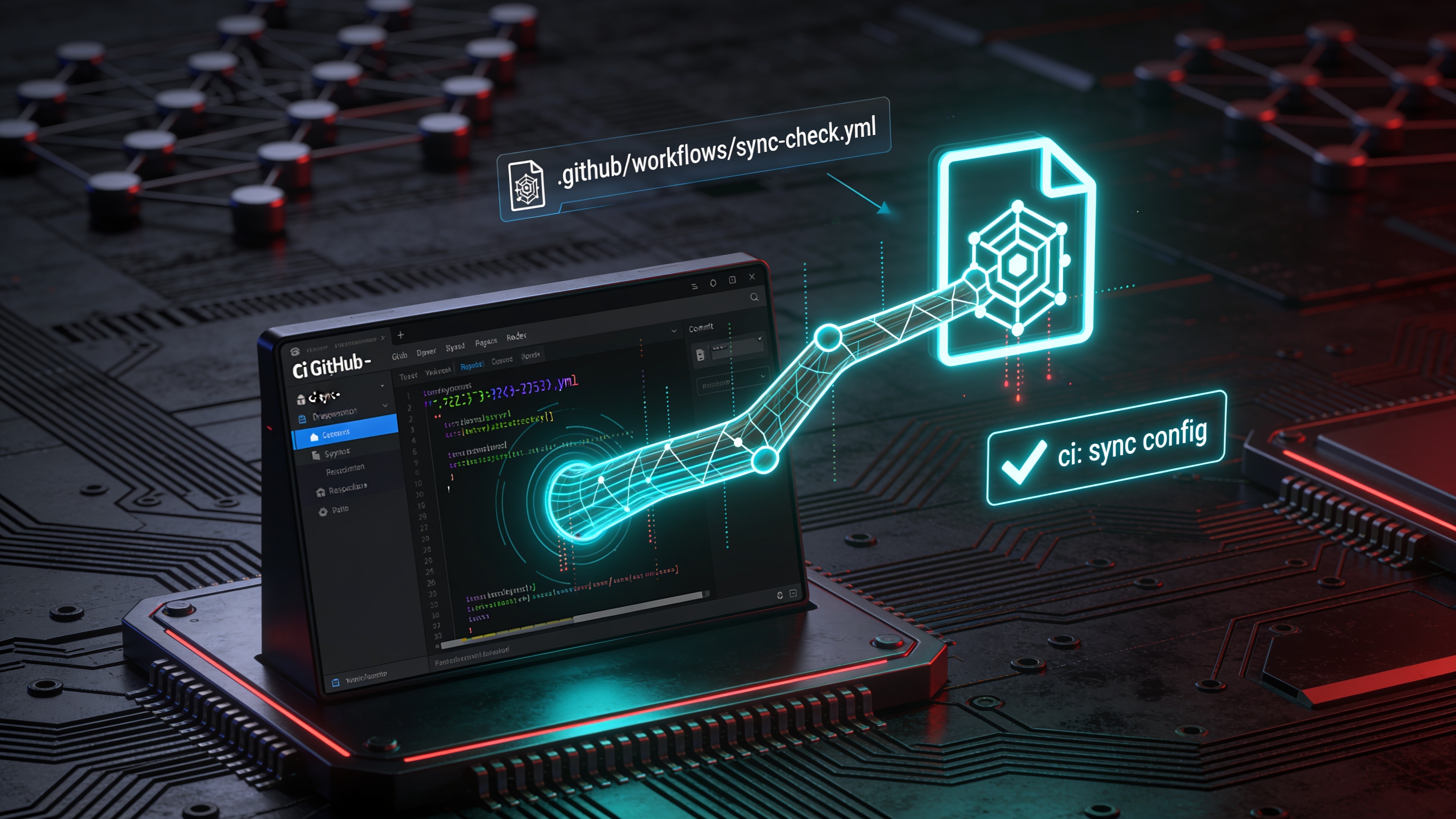 Instrumentul atacatorilor caută depozitele accesibile tokenului furat și creează în fiecare o ramură cu numele ci-sync- urmat de șase caractere aleatorii. Apoi adaugă un singur fișier, .github/workflows/sync-check.yml, într-un commit nesemnat, cu mesajul ci: sync config; numele proprietarului tokenului apare în commit, iar publicarea ramurii pornește workflow-ul.
Miza este legată de nivelul de acces: potrivit documentației GitHub, oricine are drept de scriere într-un depozit poate citi toate secretele configurate pentru acesta. Prin urmare, un token furat cu asemenea permisiuni îi poate oferi atacatorului o cale directă către valorile secrete pe care le poate accesa un job GitHub Actions, fără să fie nevoie de o vulnerabilitate în platformă.