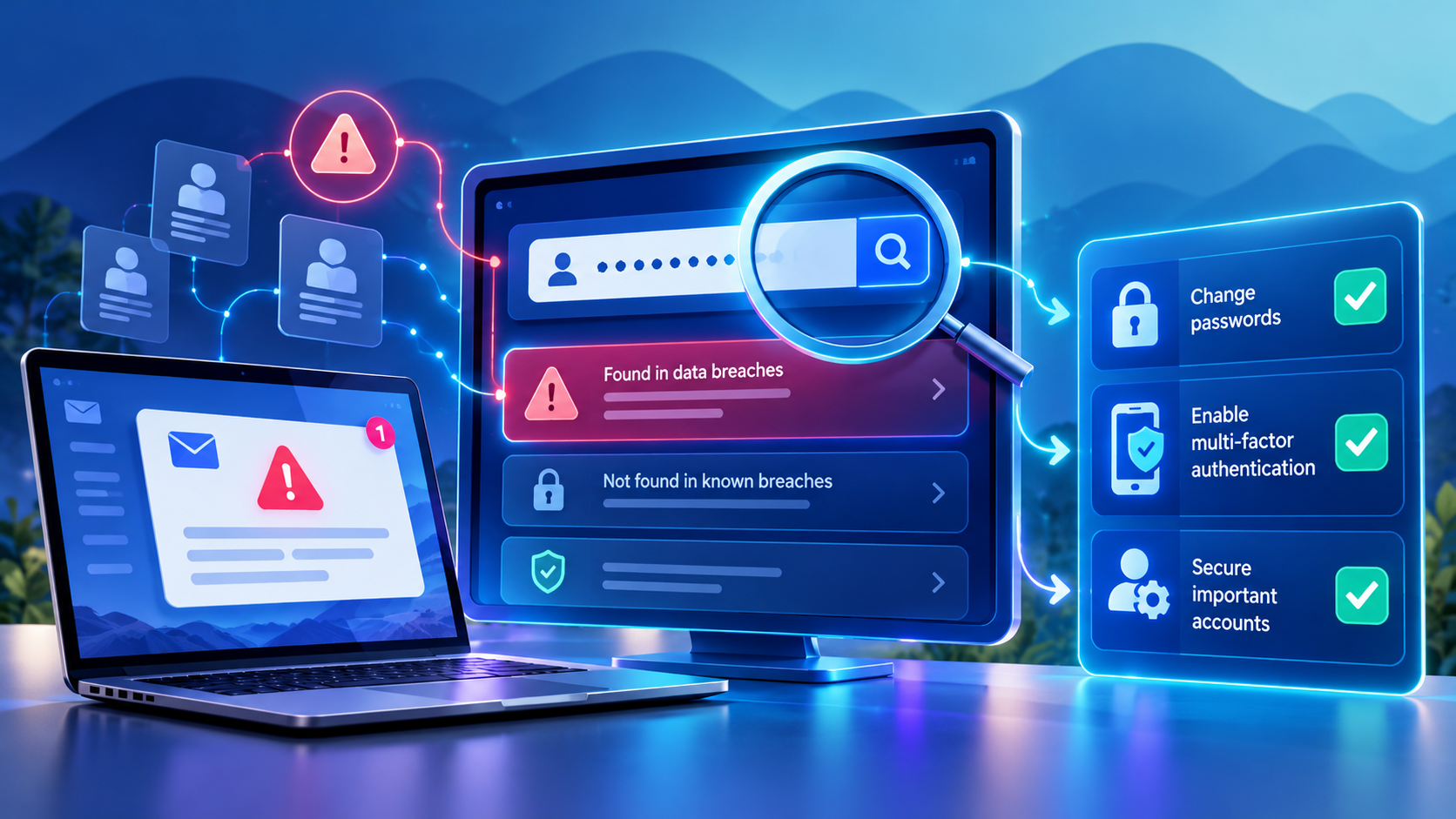 Verificarea breșelor de date și securizarea conturilor după o alertă